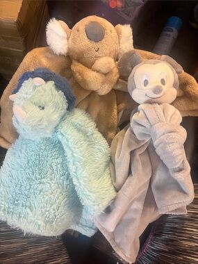 Hallmark Plush Koala, Mint Dino & Gray Elephant Loveys #270